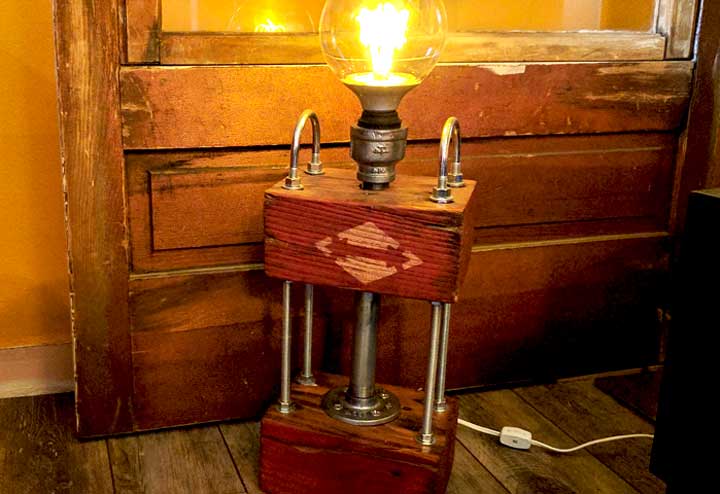 TEV17-31 tev design pallet block lamp