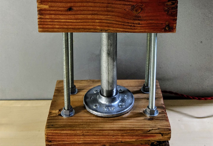TEV18-103 tev design pallet block lamp