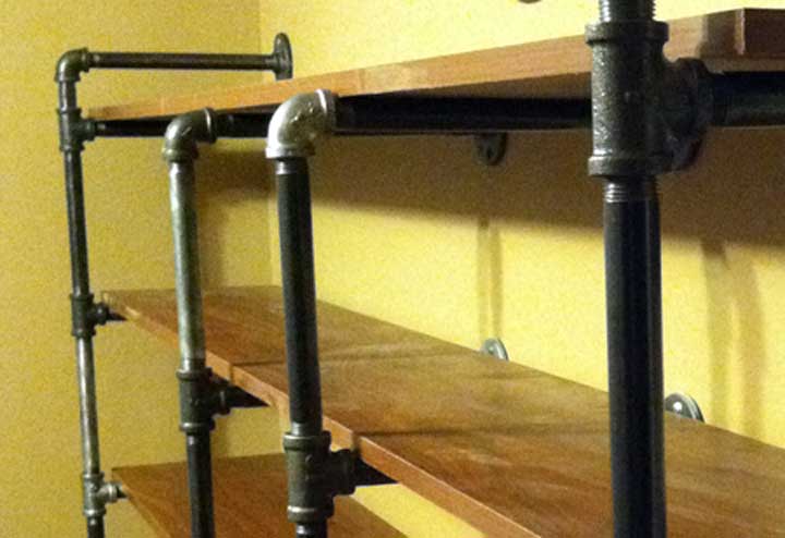 TEV12-01 tev design pipe book shelf