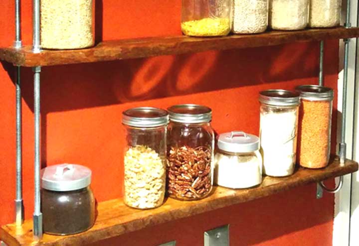 TEV15-11 tev design mason jar shelf