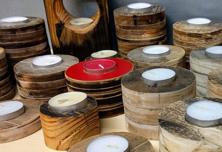tev design tea light candle holder