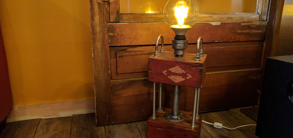 Pallet Block Lamp